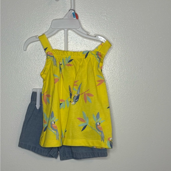 Carter's Vibrant Yellow and Blue Floral Camisole Set - Picture 1 of 1